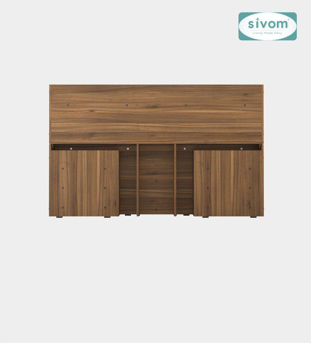 Sivom SIVOM Acasa Box Bed with Storage Engineered Wood Queen Box Bed for Modern Homes | Elegant Design & Premium Finish