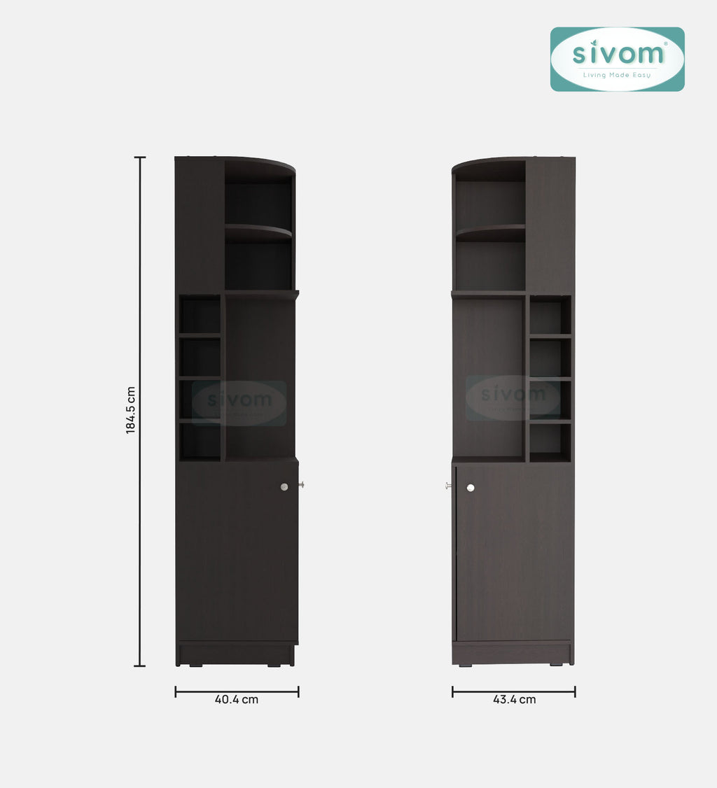 Sivom SIVOM Luxe Bar unit for Home/Bar Engineered Wood Bar Cabinet for Modern Homes | Elegant Design & Premium Finish