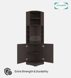 Sivom SIVOM Luxe Bar unit for Home/Bar Engineered Wood Bar Cabinet for Modern Homes | Elegant Design & Premium Finish