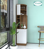 Sivom SIVOM Luxe Bar unit for Home/Bar Engineered Wood Bar Cabinet for Modern Homes | Elegant Design & Premium Finish