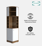 Sivom SIVOM Luxe Bar unit for Home/Bar Engineered Wood Bar Cabinet for Modern Homes | Elegant Design & Premium Finish