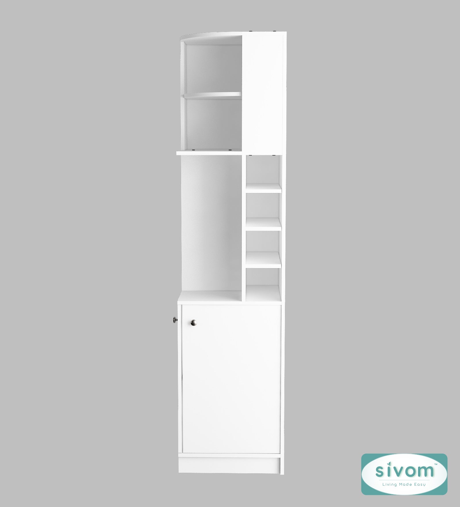 Sivom SIVOM Luxe Bar unit for Home/Bar Engineered Wood Bar Cabinet for Modern Homes | Elegant Design & Premium Finish