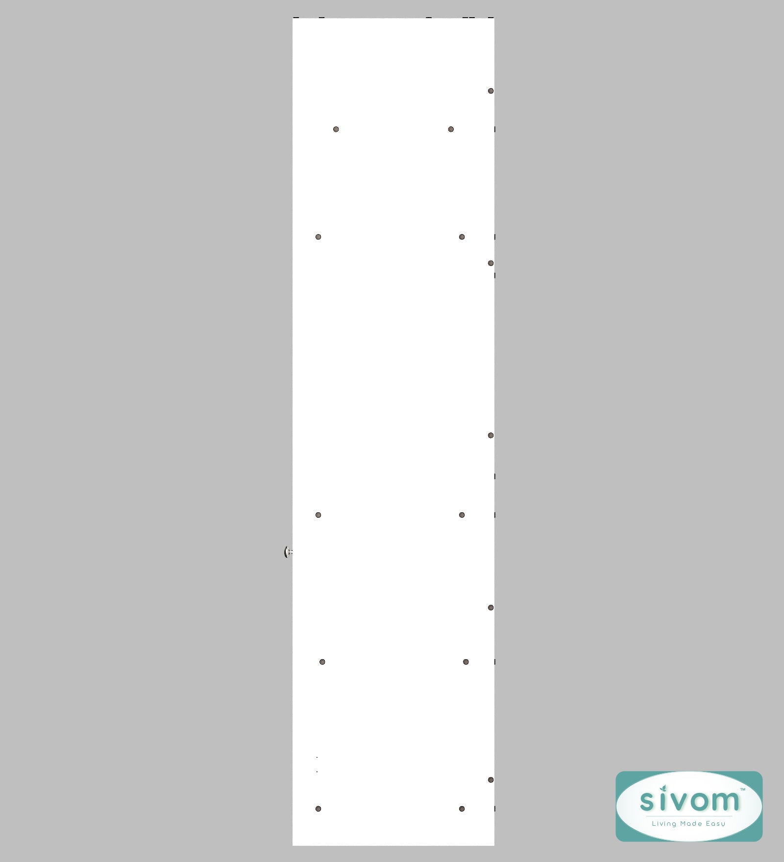 Sivom SIVOM Luxe Bar unit for Home/Bar Engineered Wood Bar Cabinet for Modern Homes | Elegant Design & Premium Finish