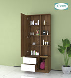 Sivom furniture SIVOM Larys Dressing Table with Stool Engineered Wood Dressing Table for Modern Homes | Elegant Design & Premium Finish
