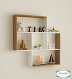 Sivom SIVOM RETICA Multipurpose Modular Wall Racks/Shelves/Organiser/Décor Particle Board Wall Shelf (Number of Shelves - 5, ) for Modern Homes | Elegant Design & Premium Finish