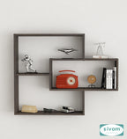 Sivom SIVOM CRIP Multipurpose Modular Wall Racks/Shelves/Organiser/Décor Particle Board Wall Shelf (Number of Shelves - 5, ) for Modern Homes | Elegant Design & Premium Finish
