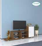 Sivom furniture SIVOM Maddy Multipurpose TV Unit fits upto 43 inch with Storage Engineered Wood TV Entertainment Unit for Modern Homes | Elegant Design & Premium Finish