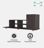 Sivom furniture SIVOM Maddy Multipurpose TV Unit fits upto 43 inch with Storage Engineered Wood TV Entertainment Unit for Modern Homes | Elegant Design & Premium Finish