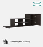 Sivom furniture SIVOM Maddy Multipurpose TV Unit fits upto 43 inch with Storage Engineered Wood TV Entertainment Unit for Modern Homes | Elegant Design & Premium Finish