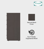 Sivom SIVOM Magic Multipurpose Storage Unit/Chest of 5 Drawers Engineered Wood Free Standing Cabinet for Modern Homes | Elegant Design & Premium Finish