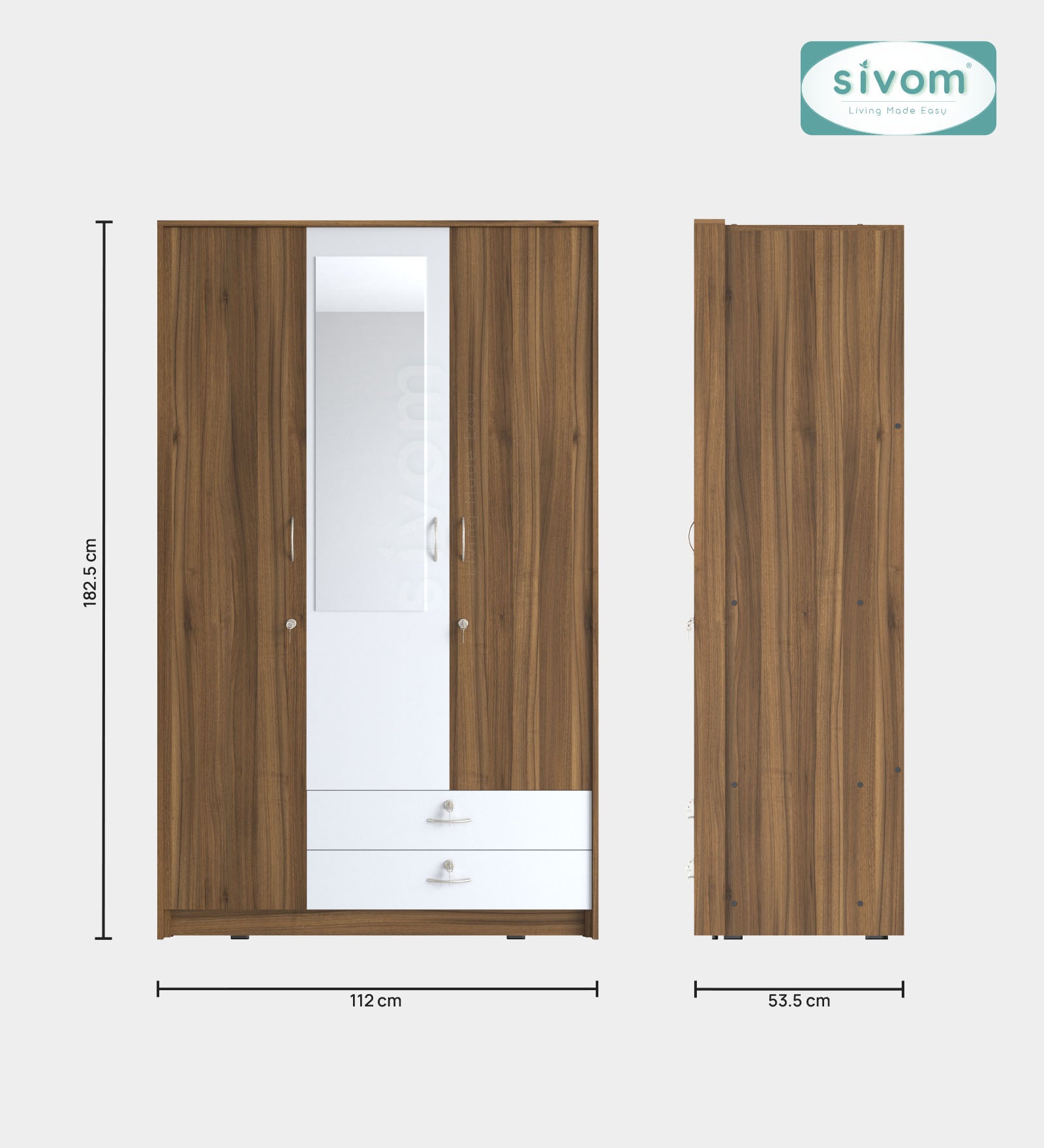 Sivom furniture Magneto Queen With Storage Bedroom Combo