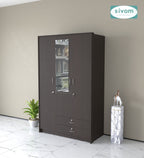 Sivom SIVOM Maple Multipurpose 3 Door Wardrobe / Spacious Shelves with Hanging Rail Engineered Wood 3 Door Wardrobe for Modern Homes | Elegant Design & Premium Finish