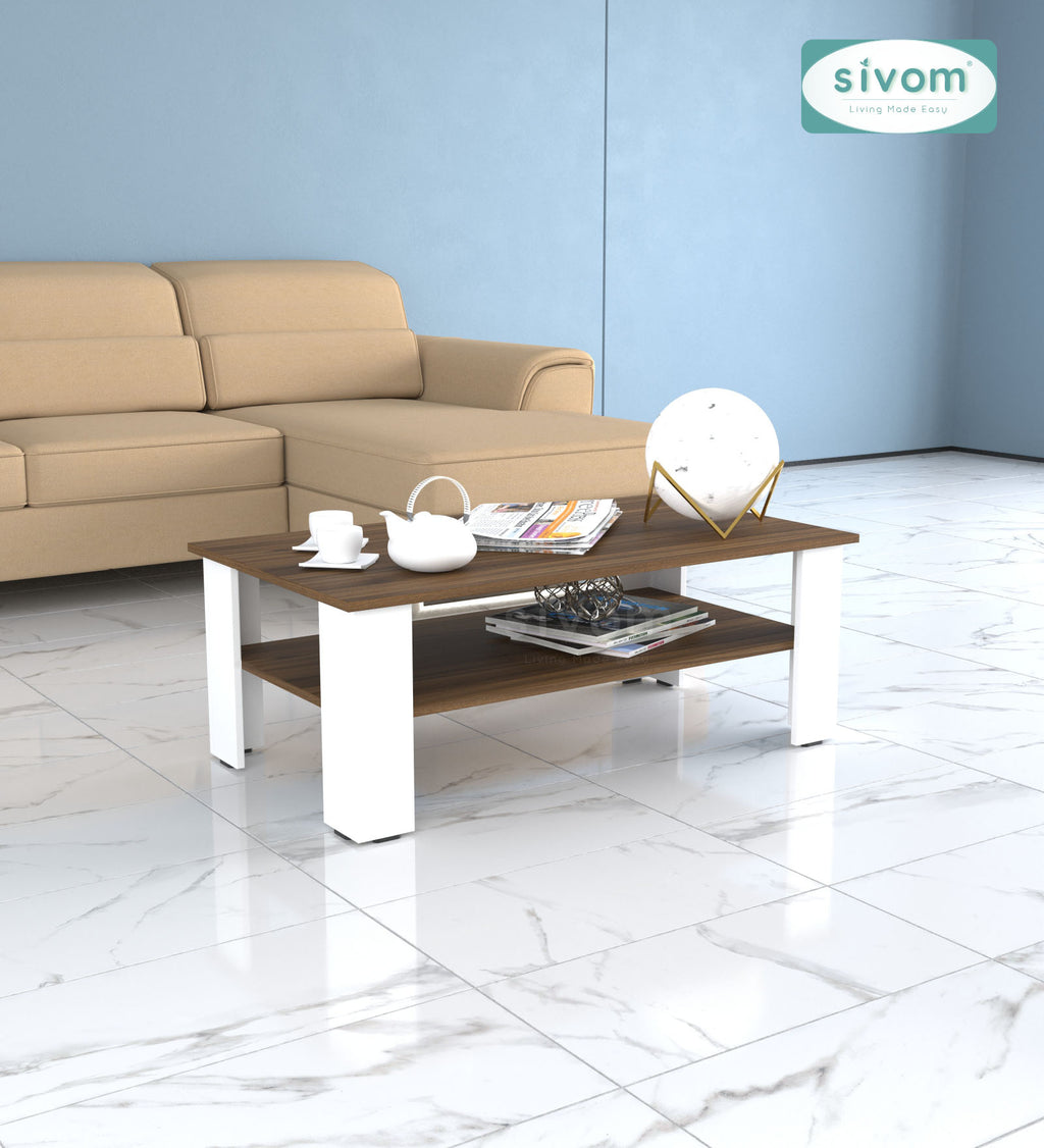 Sivom SIVOM Mayo Multipurpose Centre Table / Engineered Wood Coffee Table for Modern Homes | Elegant Design & Premium Finish