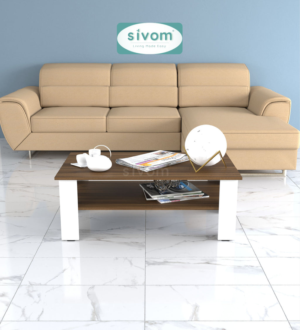 Sivom SIVOM Mayo Multipurpose Centre Table / Engineered Wood Coffee Table for Modern Homes | Elegant Design & Premium Finish