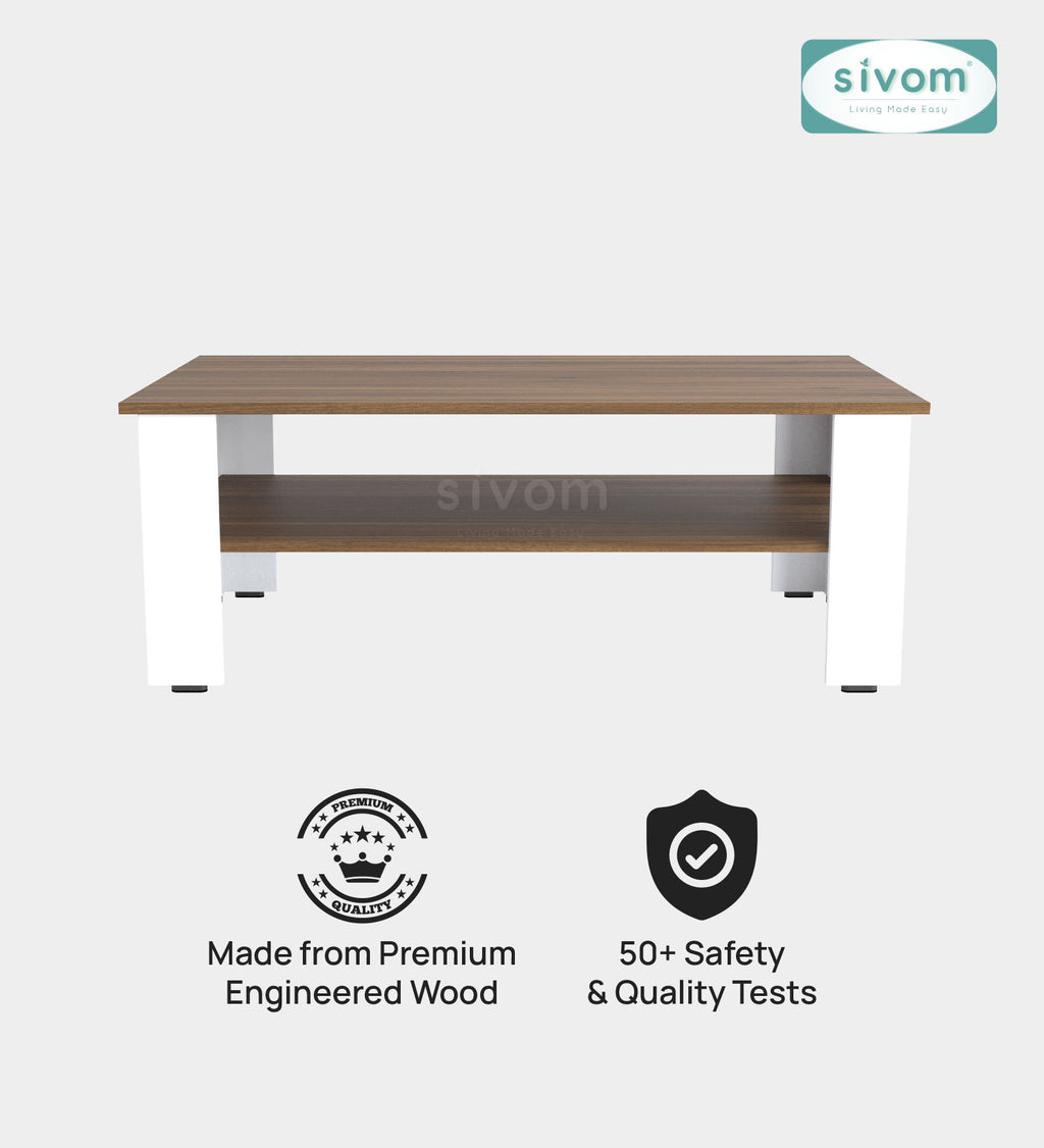 Sivom SIVOM Mayo Multipurpose Centre Table / Engineered Wood Coffee Table for Modern Homes | Elegant Design & Premium Finish