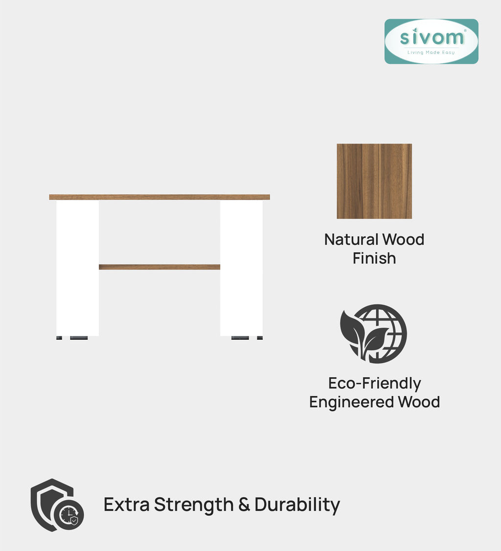 Sivom SIVOM Mayo Multipurpose Centre Table / Engineered Wood Coffee Table for Modern Homes | Elegant Design & Premium Finish