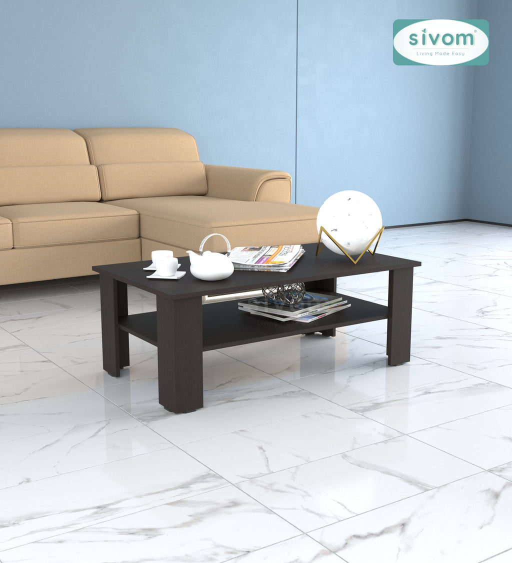 Sivom SIVOM Mayo Multipurpose Centre Table / Engineered Wood Coffee Table for Modern Homes | Elegant Design & Premium Finish