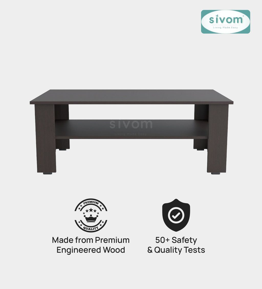 Sivom SIVOM Mayo Multipurpose Centre Table / Engineered Wood Coffee Table for Modern Homes | Elegant Design & Premium Finish