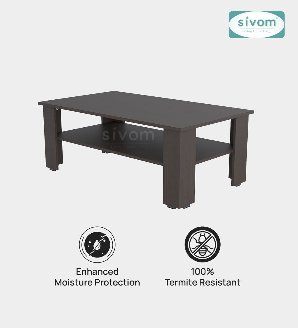 Sivom SIVOM Mayo Multipurpose Centre Table / Engineered Wood Coffee Table for Modern Homes | Elegant Design & Premium Finish