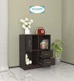 Sivom SIVOM Majestic Multipurpose Storage Unit/ Engineered Wood Free Standing Cabinet for Modern Homes | Elegant Design & Premium Finish