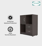 Sivom SIVOM Majestic Multipurpose Storage Unit/ Engineered Wood Free Standing Cabinet for Modern Homes | Elegant Design & Premium Finish