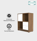 Sivom SIVOM Majestic Multipurpose Storage Unit/ Engineered Wood Free Standing Cabinet for Modern Homes | Elegant Design & Premium Finish