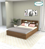 Sivom furniture SIVOM Meridian Bed with Storage Engineered Wood Queen Bed (Delivery Condition - Knock Down)