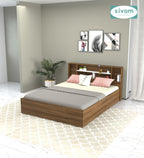 Sivom furniture SIVOM Meridian Bed with Storage Engineered Wood Queen Bed (Delivery Condition - Knock Down)