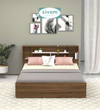 Sivom furniture SIVOM Meridian Bed with Storage Engineered Wood Queen Bed (Delivery Condition - Knock Down)