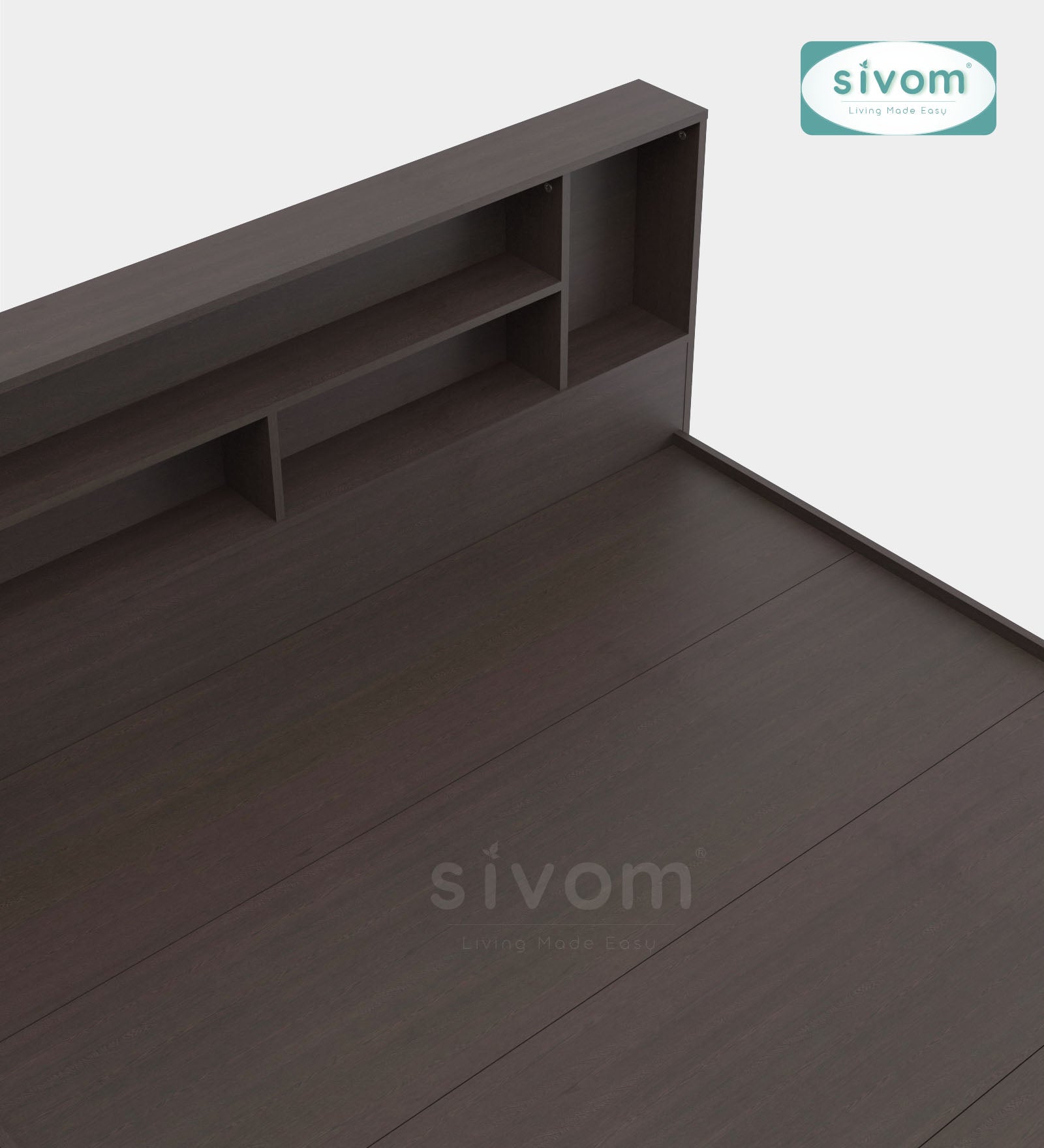 Sivom furniture SIVOM Meridian Bed with Storage Engineered Wood Queen Bed (Delivery Condition - Knock Down)