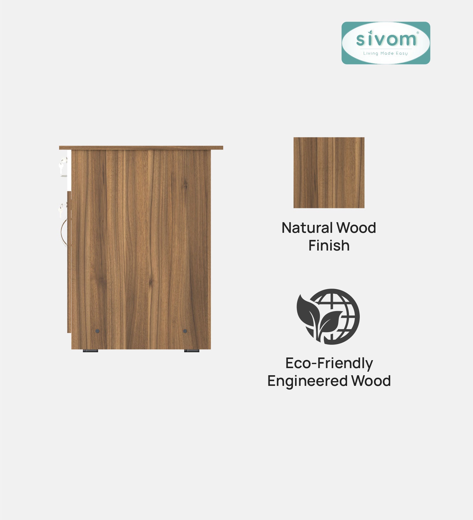 Sivom SIVOM META Multipurpose Study/Home/Office Table Engineered Wood Study Table for Modern Homes | Elegant Design & Premium Finish (Copy) (Copy) (Copy)