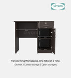 Sivom SIVOM META Multipurpose Study/Home/Office Table Engineered Wood Study Table for Modern Homes | Elegant Design & Premium Finish (Copy) (Copy) (Copy)