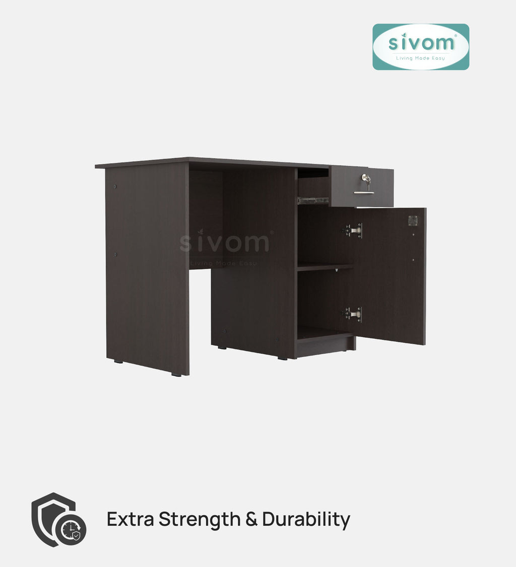 Sivom SIVOM META Multipurpose Study/Home/Office Table Engineered Wood Study Table for Modern Homes | Elegant Design & Premium Finish (Copy) (Copy) (Copy)