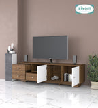 Sivom furniture SIVOM Metro Multipurpose TV Unit fits upto 43 inch with Storage Engineered Wood TV Entertainment Unit for Modern Homes | Elegant Design & Premium Finish