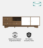 Sivom furniture SIVOM Metro Multipurpose TV Unit fits upto 43 inch with Storage Engineered Wood TV Entertainment Unit for Modern Homes | Elegant Design & Premium Finish