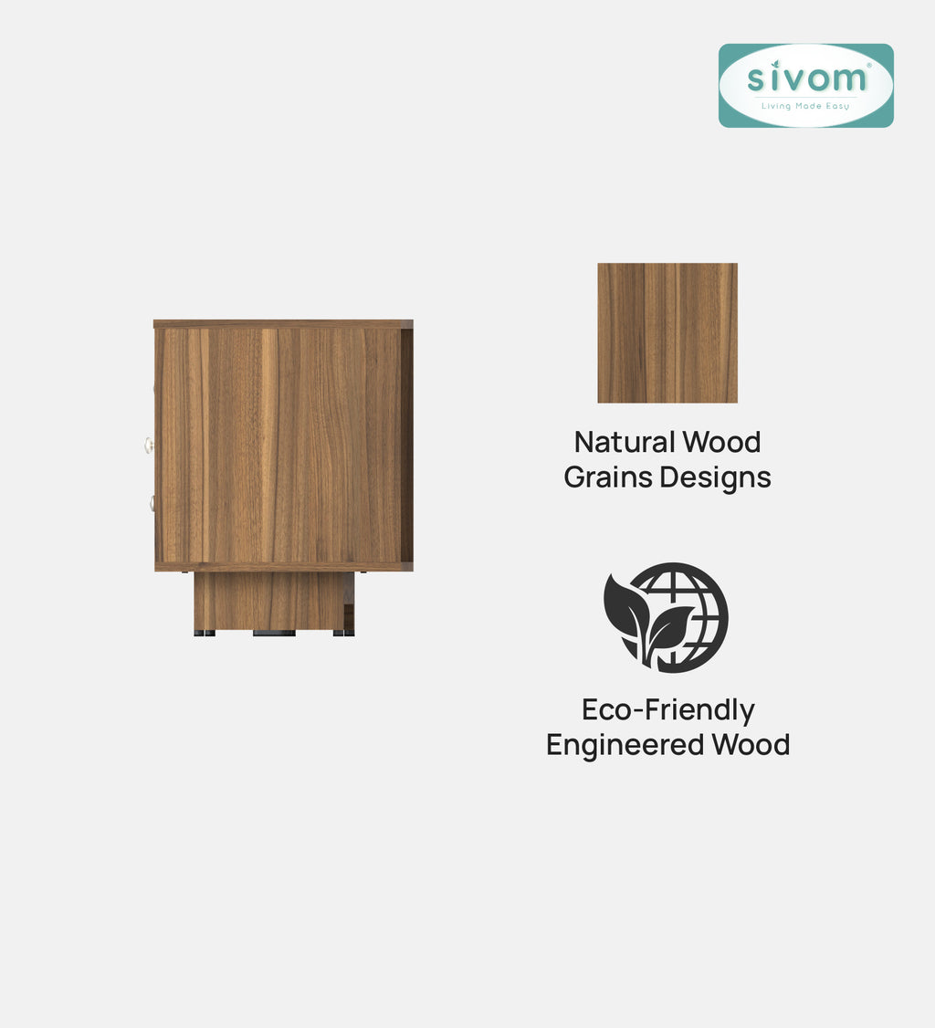 Sivom furniture SIVOM Metro Multipurpose TV Unit fits upto 43 inch with Storage Engineered Wood TV Entertainment Unit for Modern Homes | Elegant Design & Premium Finish