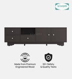 Sivom furniture SIVOM Metro Multipurpose TV Unit fits upto 43 inch with Storage Engineered Wood TV Entertainment Unit for Modern Homes | Elegant Design & Premium Finish