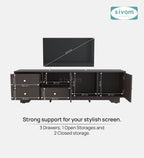 Sivom furniture SIVOM Metro Multipurpose TV Unit fits upto 43 inch with Storage Engineered Wood TV Entertainment Unit for Modern Homes | Elegant Design & Premium Finish