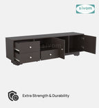 Sivom furniture SIVOM Metro Multipurpose TV Unit fits upto 43 inch with Storage Engineered Wood TV Entertainment Unit for Modern Homes | Elegant Design & Premium Finish