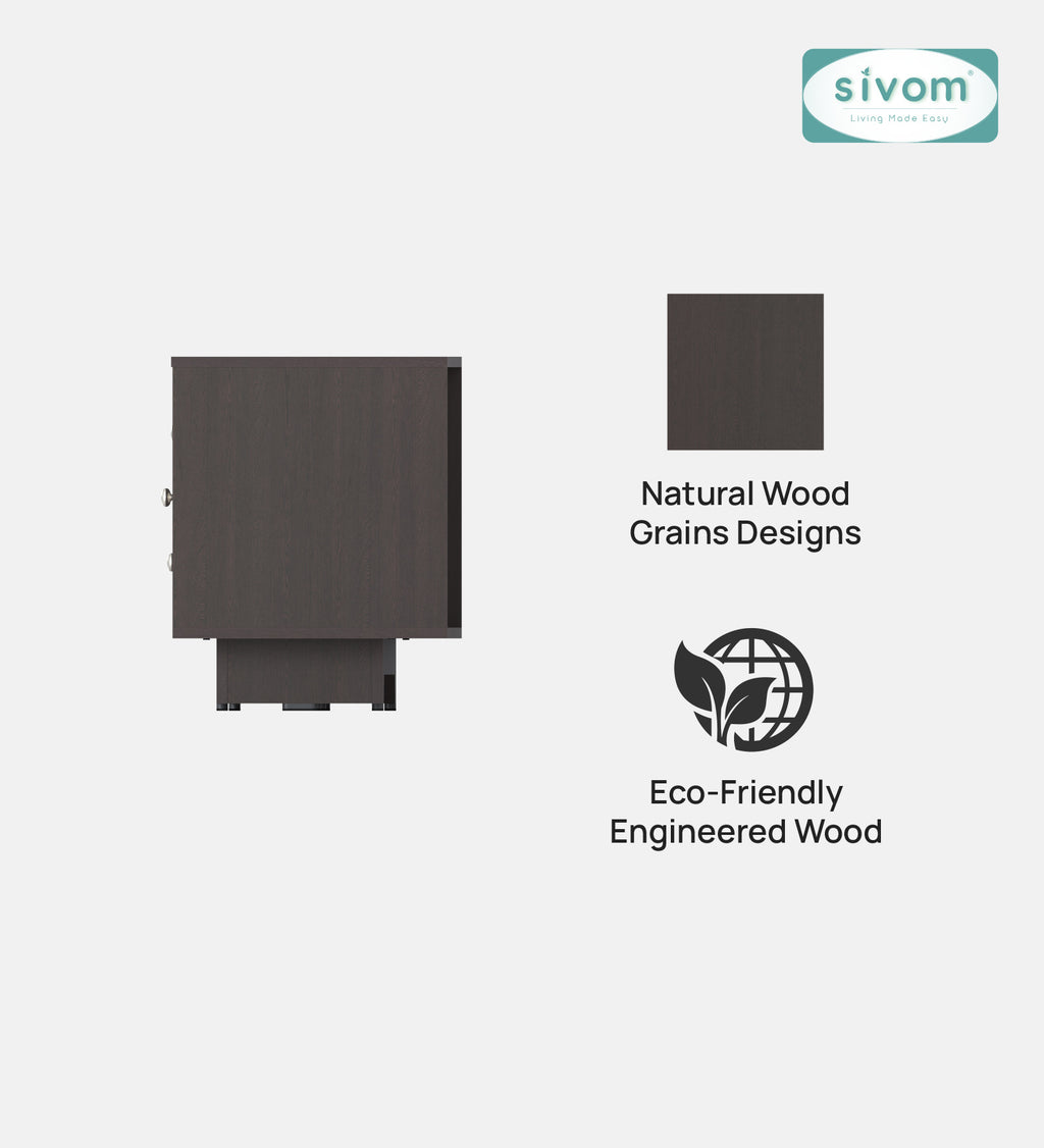 Sivom furniture SIVOM Metro Multipurpose TV Unit fits upto 43 inch with Storage Engineered Wood TV Entertainment Unit for Modern Homes | Elegant Design & Premium Finish