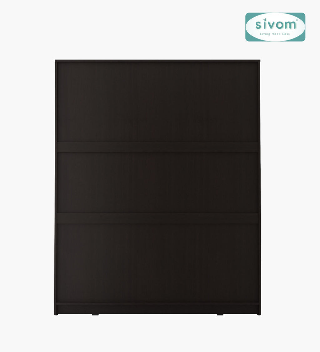 Sivom SIVOM Mezza Multipurpose 4 Door Closet Engineered Wood 4 Door Wardrobe for Modern Homes | Elegant Design & Premium Finish