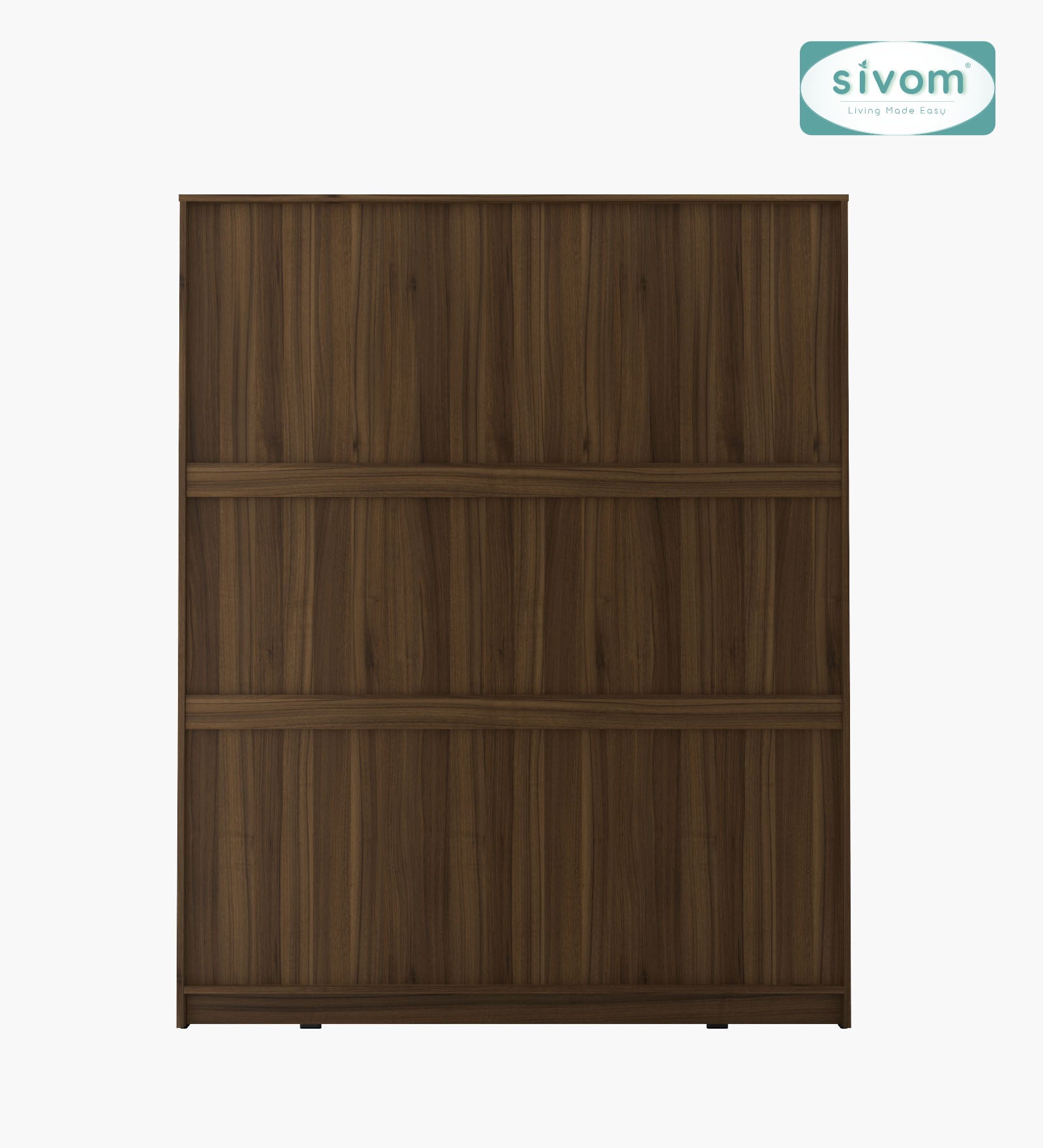 Sivom SIVOM Mezza Multipurpose 4 Door Closet Engineered Wood 4 Door Wardrobe for Modern Homes | Elegant Design & Premium Finish