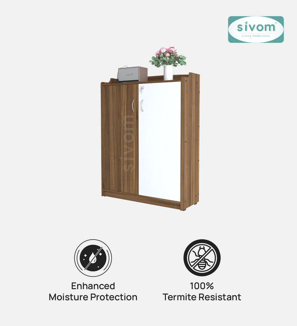 SIVOM Mister Engineered Wood Shoe Rack (, 4 Shelves, Knock Down) for Modern Homes | Elegant Design & Premium Finish