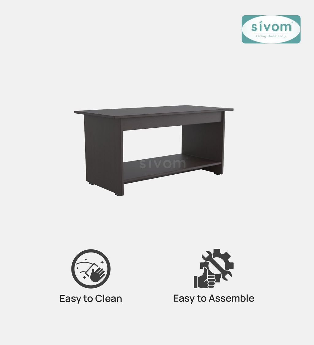 SIVOM Moto Multipurpose Centre Table / Engineered Wood Coffee Table for Modern Homes | Elegant Design & Premium Finish