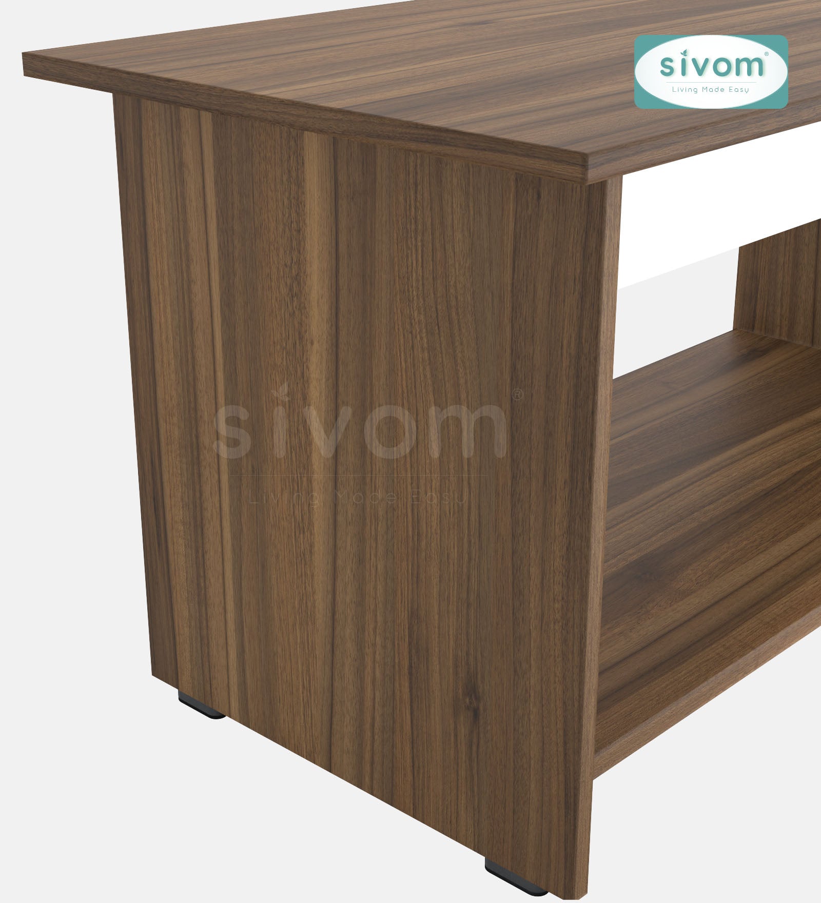 SIVOM Moto Multipurpose Centre Table / Engineered Wood Coffee Table for Modern Homes | Elegant Design & Premium Finish