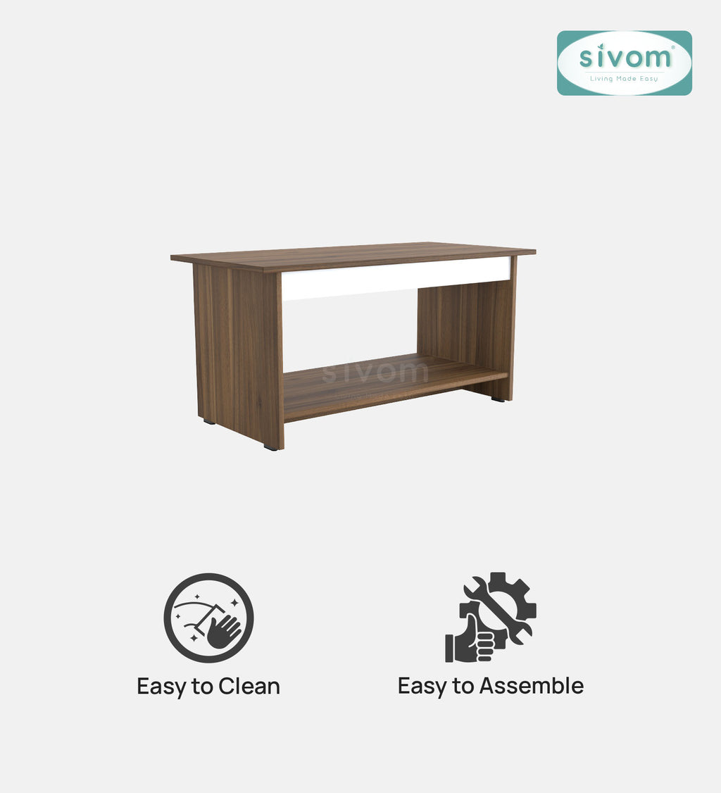 SIVOM Moto Multipurpose Centre Table / Engineered Wood Coffee Table for Modern Homes | Elegant Design & Premium Finish