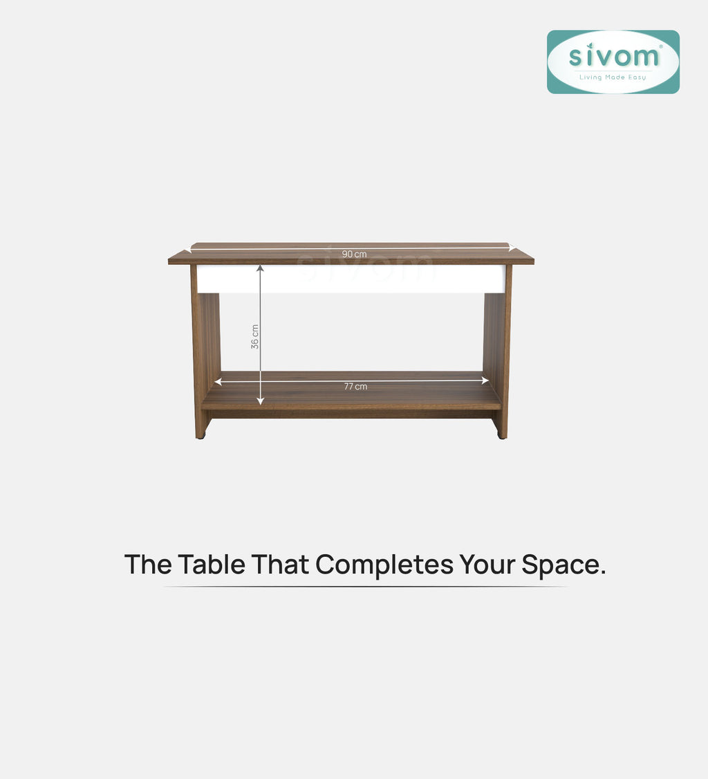 SIVOM Moto Multipurpose Centre Table / Engineered Wood Coffee Table for Modern Homes | Elegant Design & Premium Finish