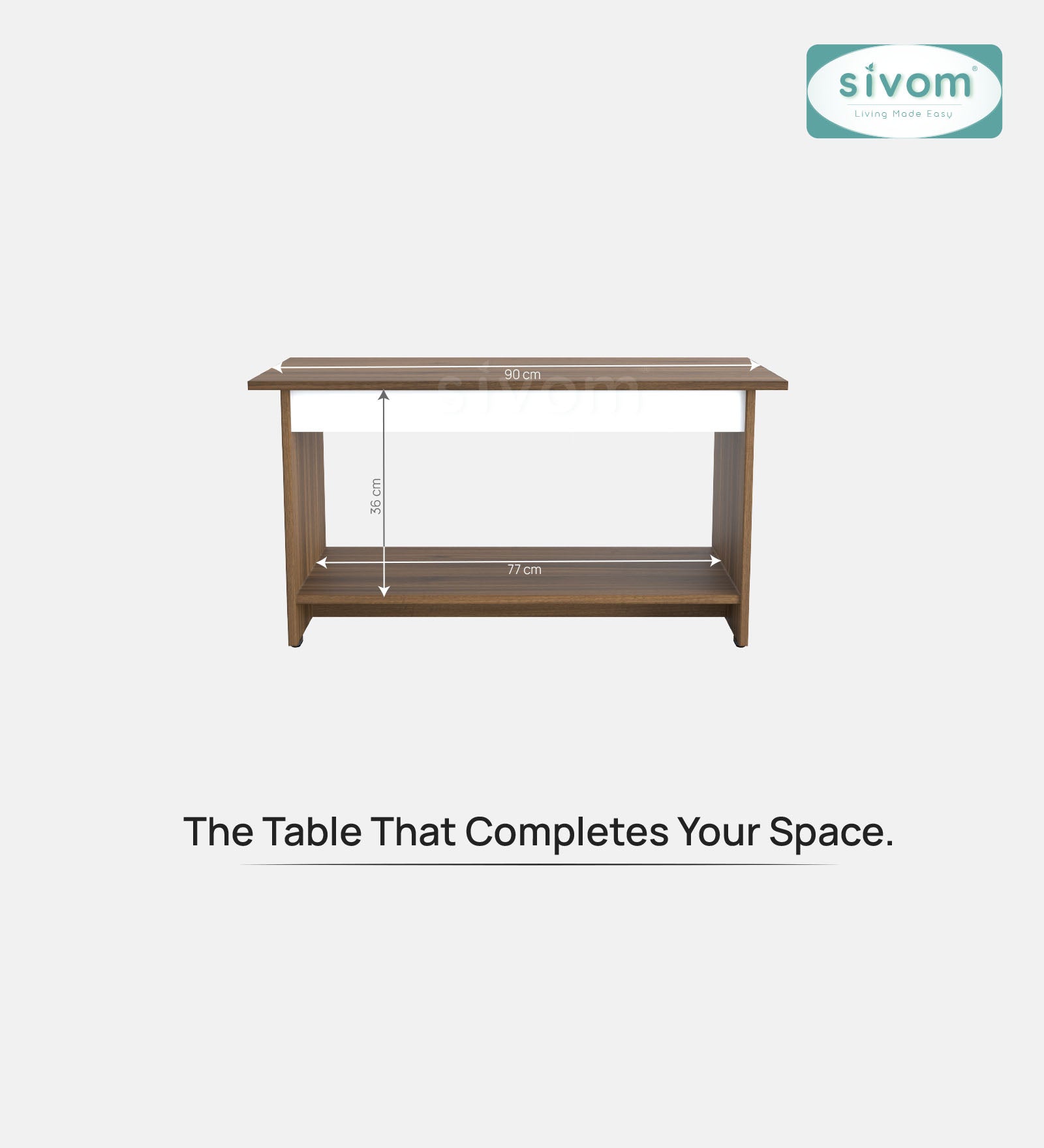 SIVOM Moto Multipurpose Centre Table / Engineered Wood Coffee Table for Modern Homes | Elegant Design & Premium Finish