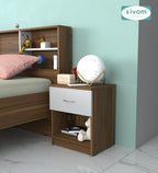 Sivom SIVOM Muse Multipurpose Side Table Engineered Wood Bedside Table for Modern Homes | Elegant Design & Premium Finish