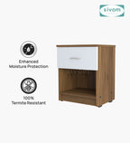 Sivom SIVOM Muse Multipurpose Side Table Engineered Wood Bedside Table for Modern Homes | Elegant Design & Premium Finish
